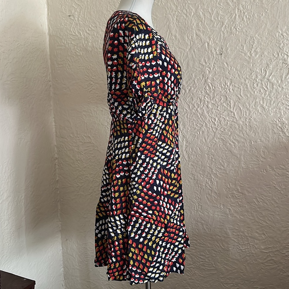 Anthropologie Maeve Melody Mini Dress Puff Short Sleeve Floral Print 4 Petite - Picture 13 of 16